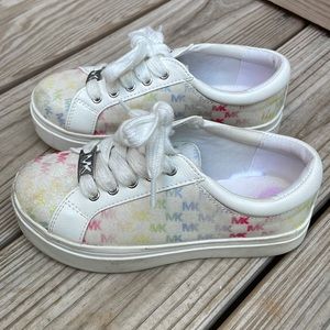 KIDS Michael Kors Multi-Color Logo Sneakers  Size 12